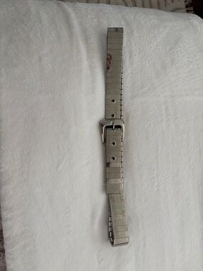 Silver Tone Metal Belt